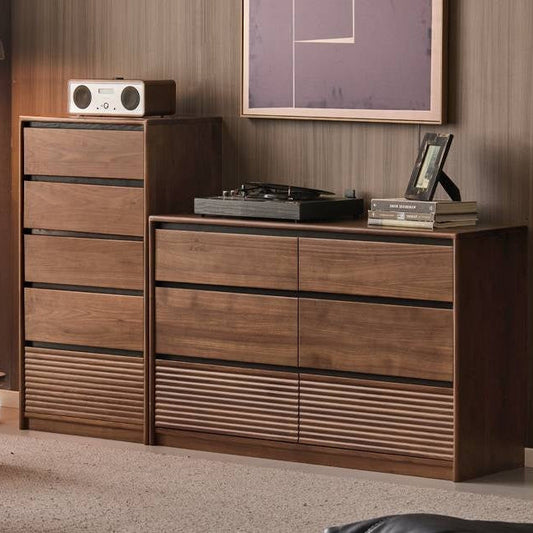 Black Walnut Solid Wood Italian Light Luxury Drawer