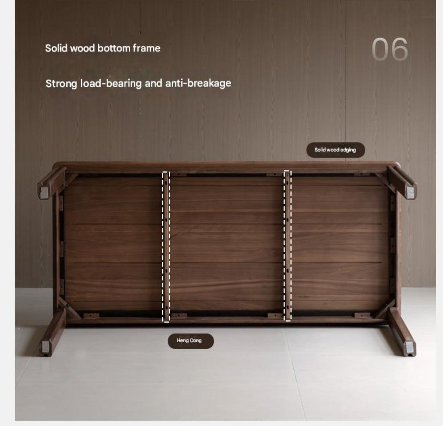 Oak Solid Wood Light Luxury Dining Table