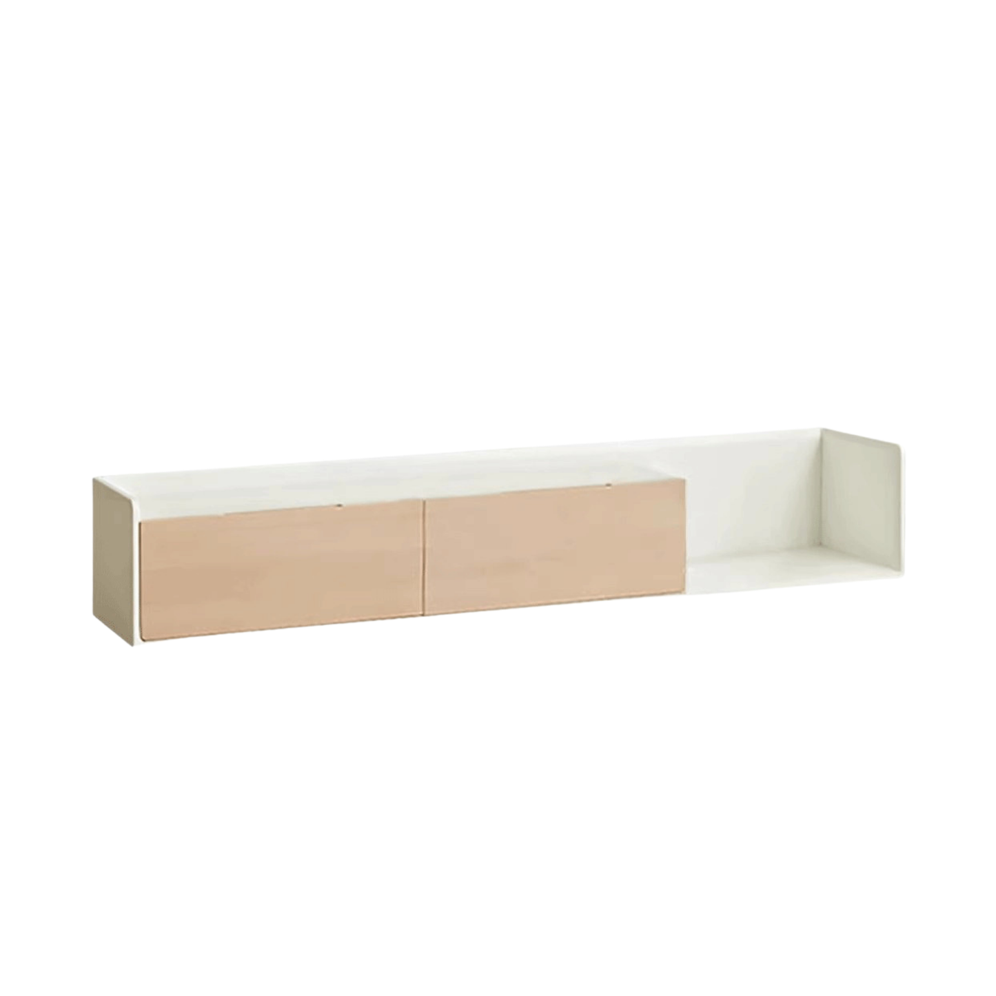 Solid Rubberwood, Oak Solid Wood Scandinavian TV Stand