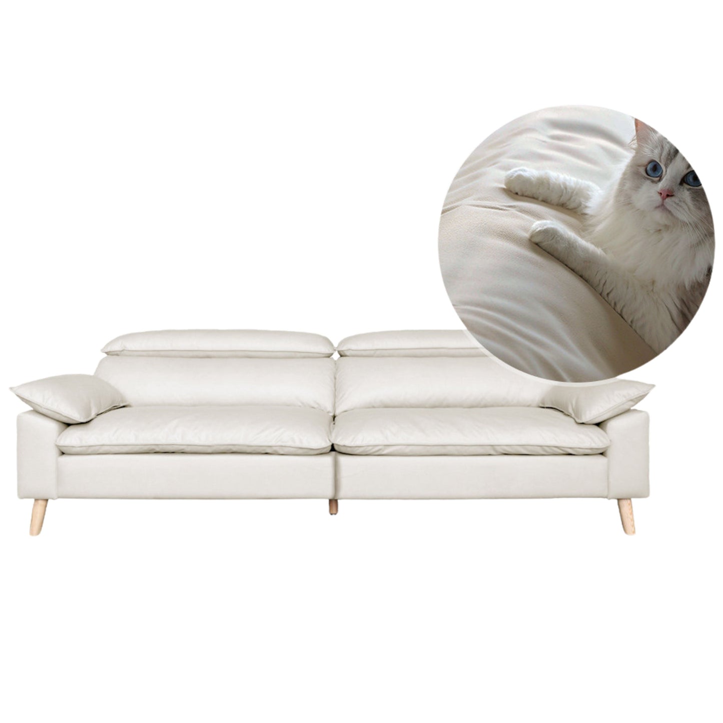 Ash Fabric Sofa Living Room.