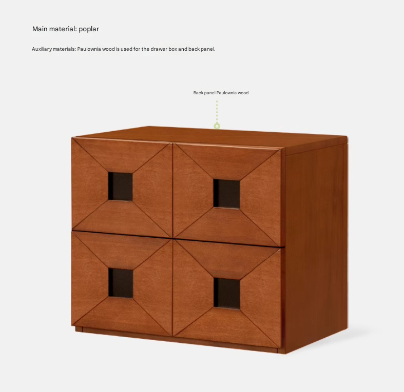 Poplar Solid Wood Ancient Style Module Combination Side Cabinet.