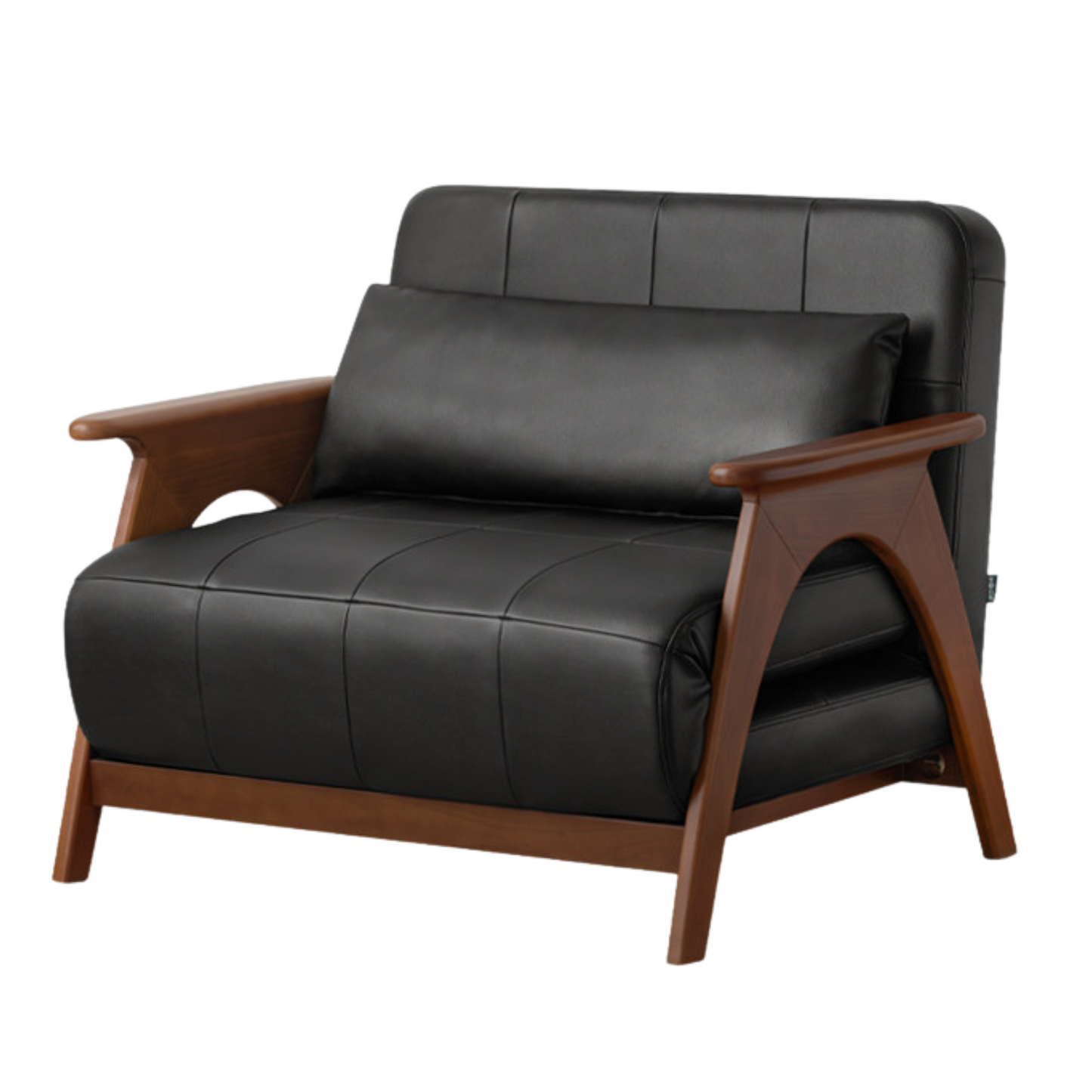 Beech, Oak Solid Wood Foldable Dual Ancient Style Sofa Bed.