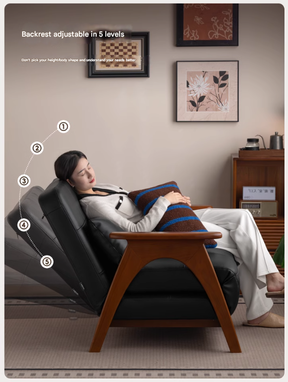 Beech, Oak Solid Wood Foldable Dual Ancient Style Sofa Bed.