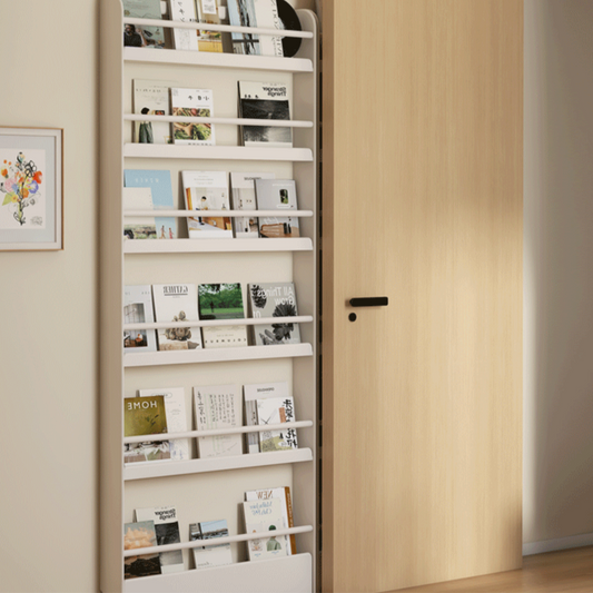 Rubberwood Solid Wood Cream Style Bookshelf