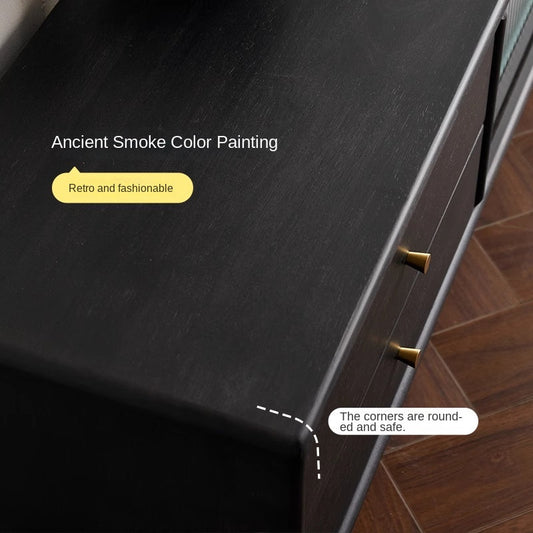 Rubber Solid wood Modern TV Cabinet.