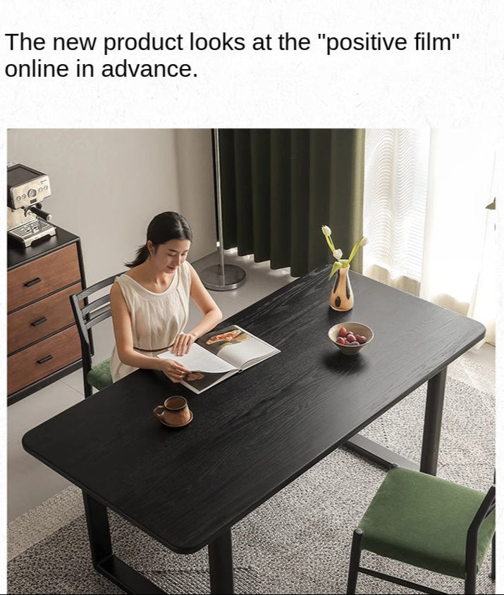 Oak Solid Wood Modern Large Dining Table