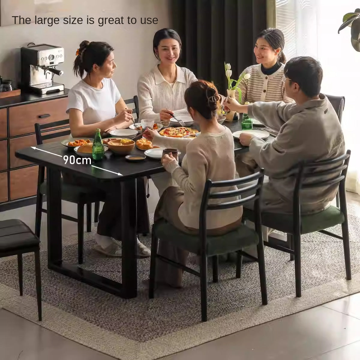 Oak Solid Wood Modern Large Dining Table