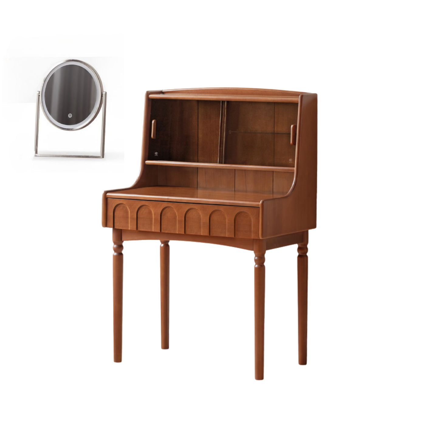 Poplar Solid Wood Multifunctional Makeup Table