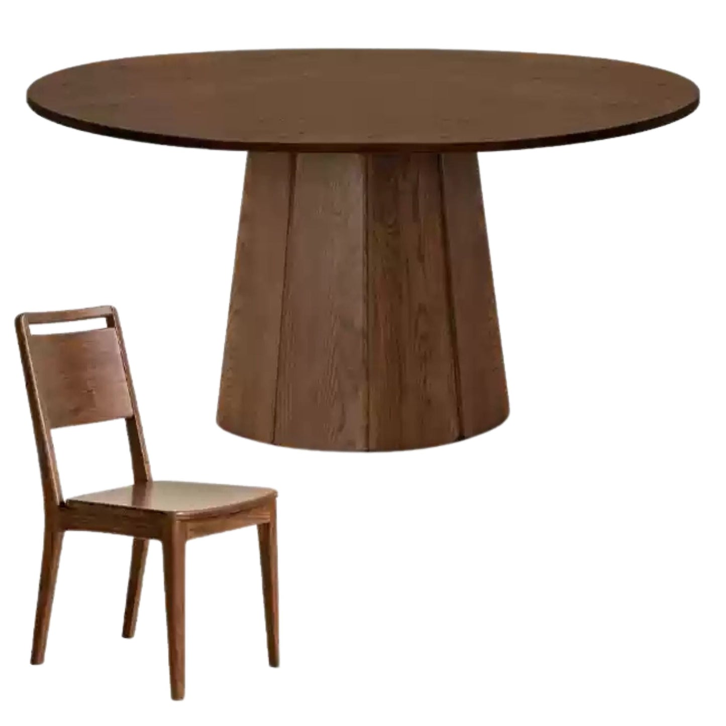 Ash, Black Walnut Solid Wood Modern Large Dining Table