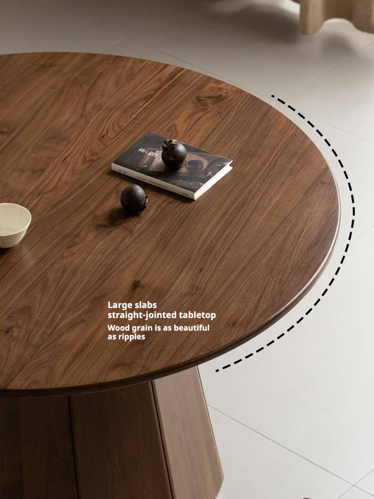 Ash, Black Walnut Solid Wood Modern Large Dining Table