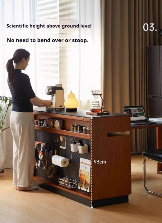 Poplar Solid Wood Island Dining Table Rotatable