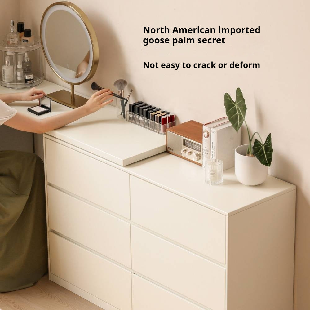 Poplar Solid Wood Makeup Table and Stretchable Dressing Table