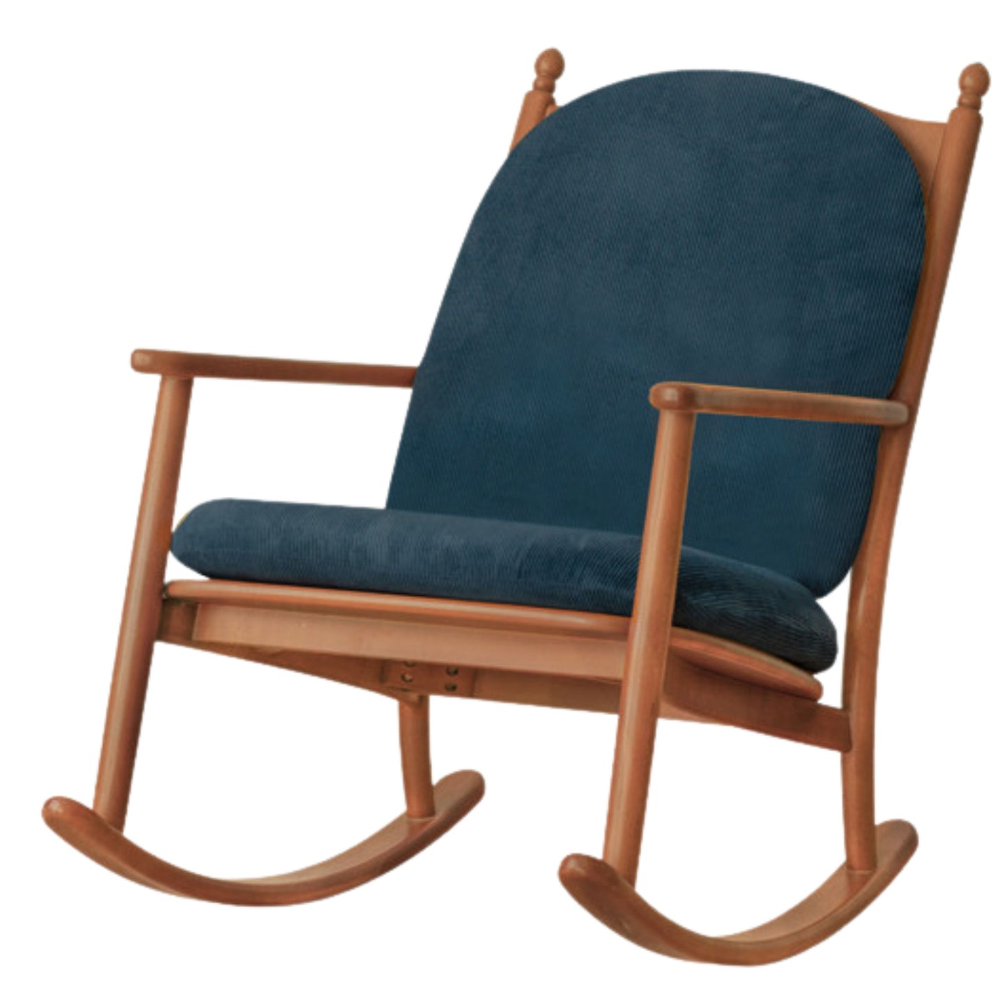 Beech Solid Wood Middle Ages Rocking Sofa Chair.