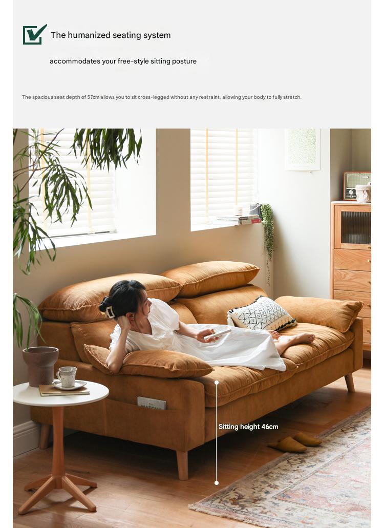 Ash Fabric Sofa Living Room.