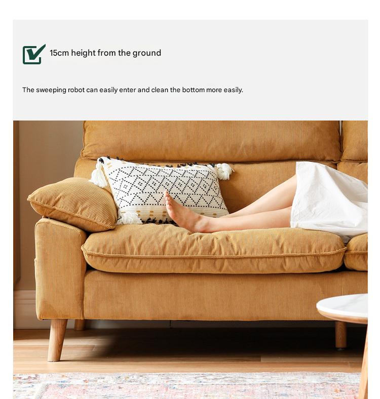 Ash Fabric Sofa Living Room.