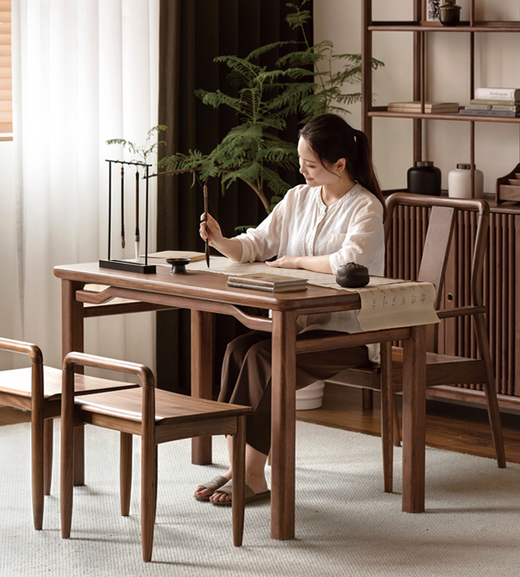 Ash, Black Walnut Rectangular Dining Table