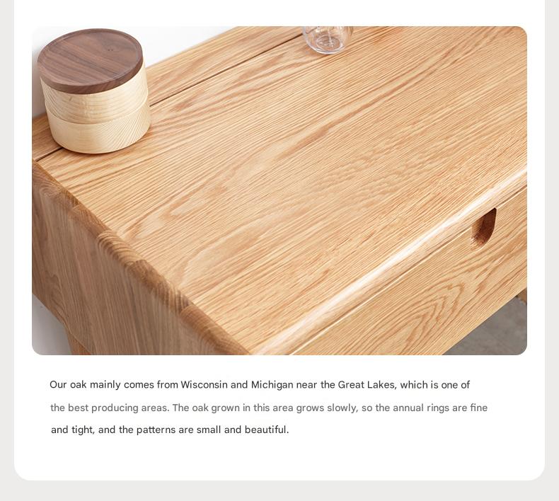 Solid Rubberwood, Oak Solid Wood Desktop Computer Heightening Stand