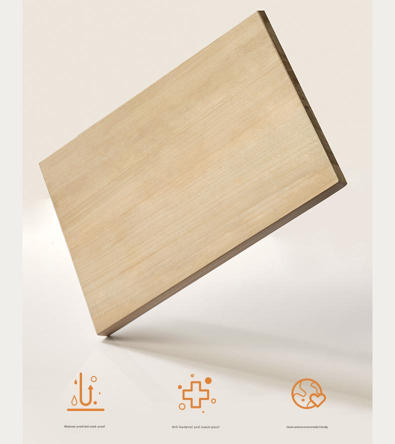Poplar Solid Wood Retro Platform Box Bed, Headboard-Free Bed with light.