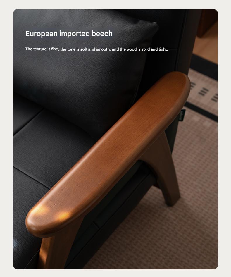 Beech, Oak Solid Wood Foldable Dual Ancient Style Sofa Bed.