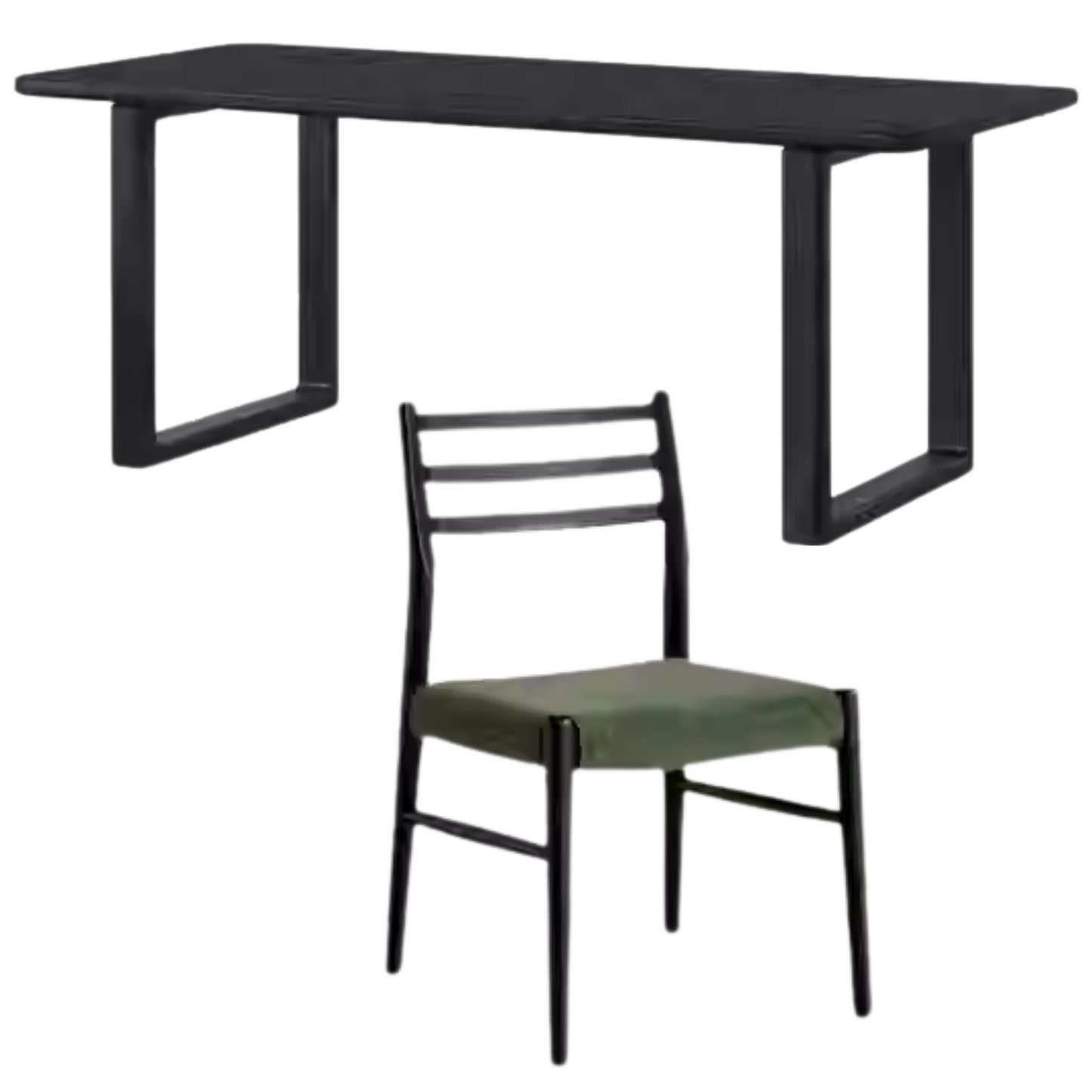 Oak Solid Wood Modern Large Dining Table
