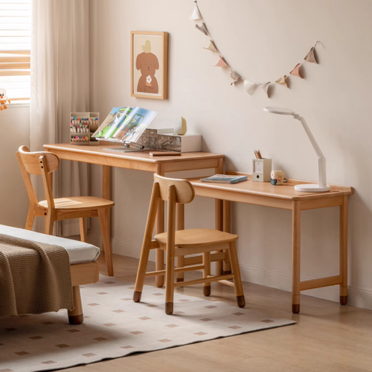 Beech Solid Wood Children's Learning Desk.