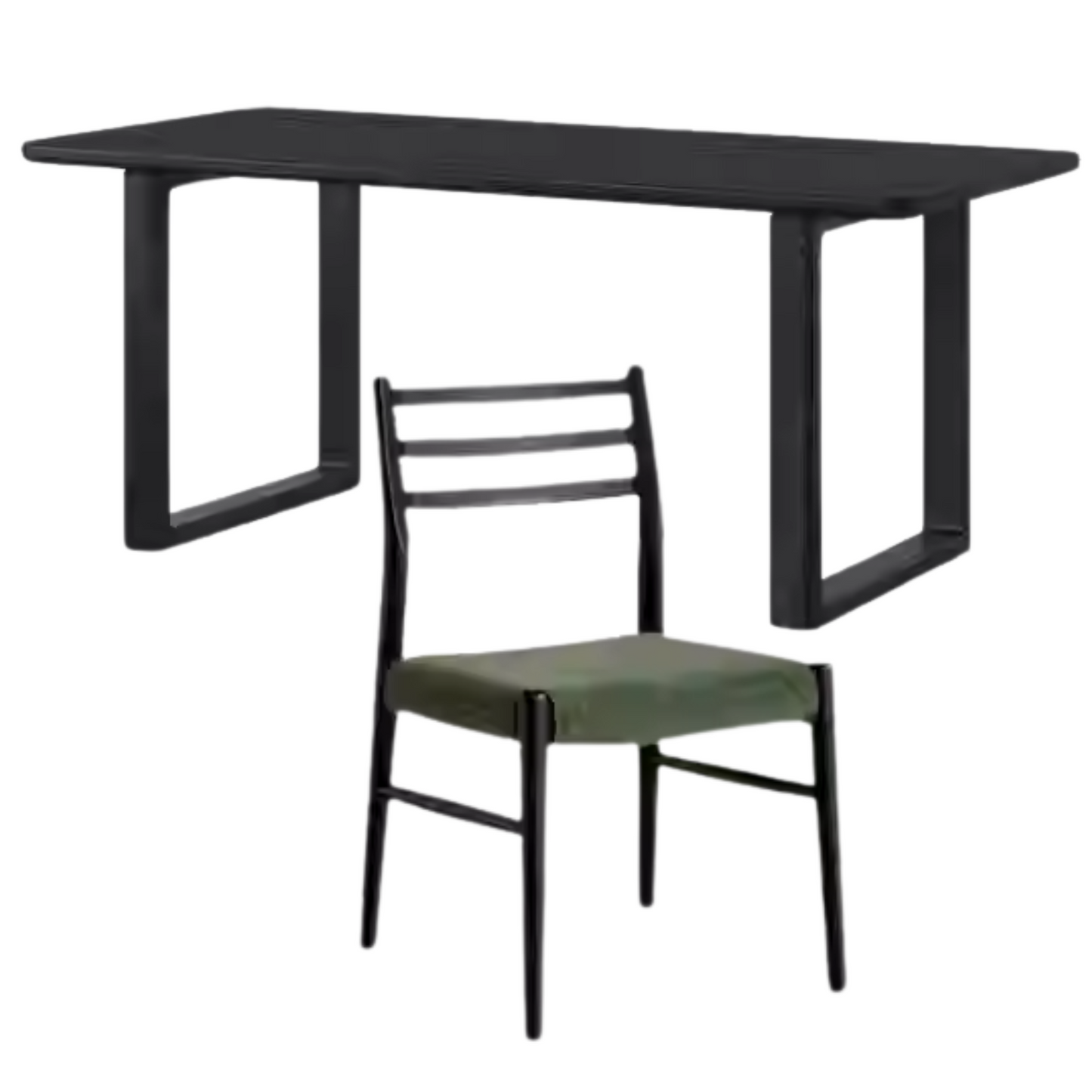 Oak Solid Wood Modern Large Dining Table
