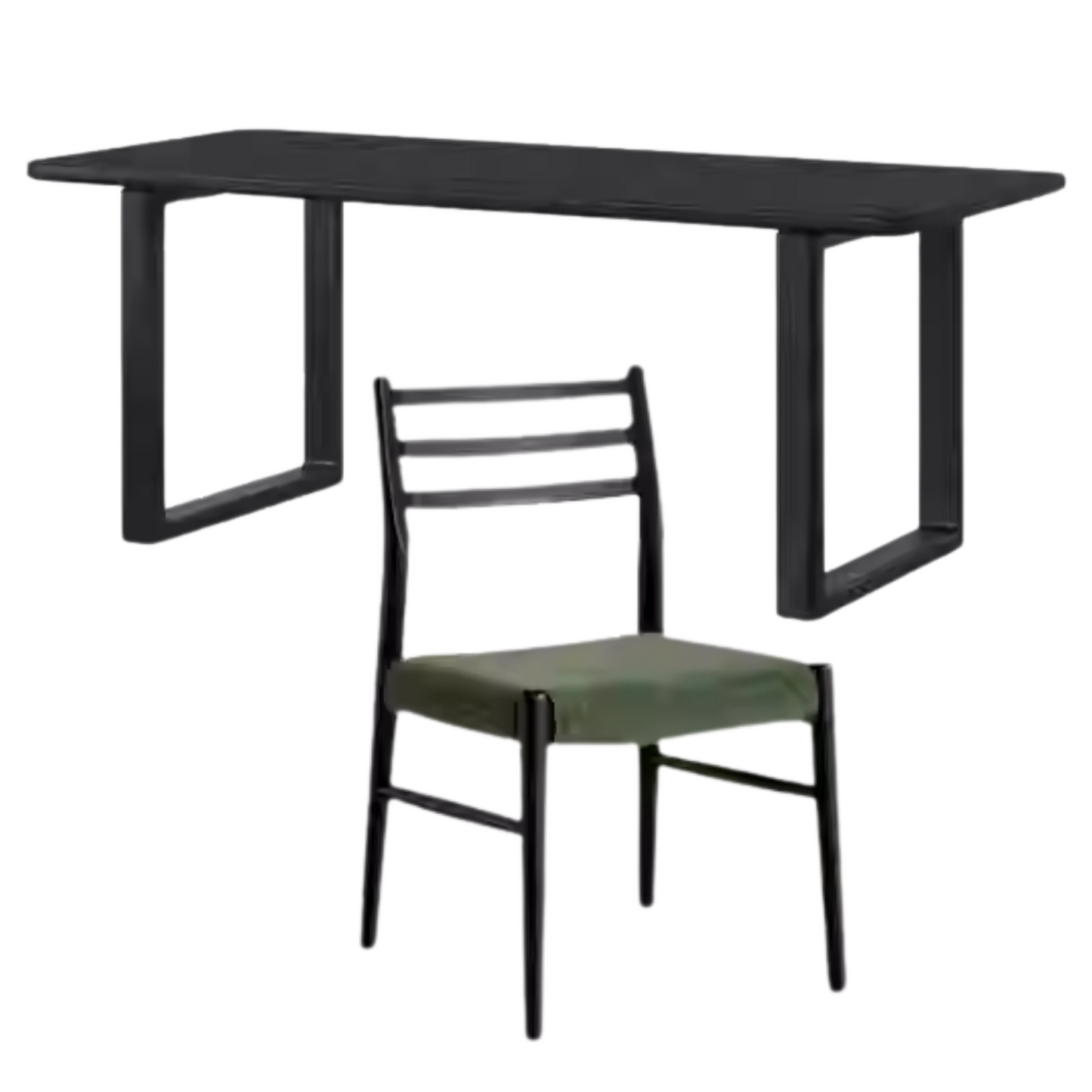 Oak Solid Wood Modern Large Dining Table