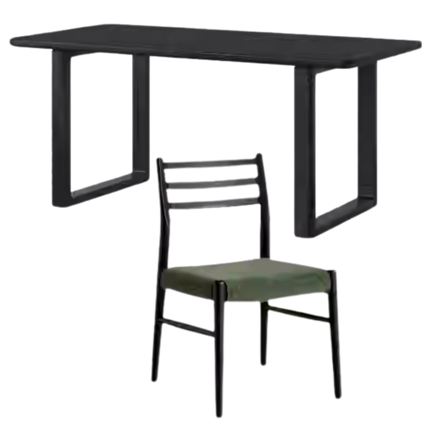 Oak Solid Wood Modern Large Dining Table