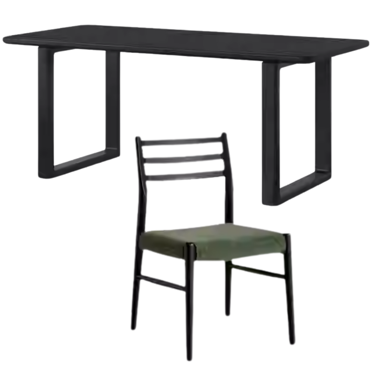 Oak Solid Wood Modern Large Dining Table