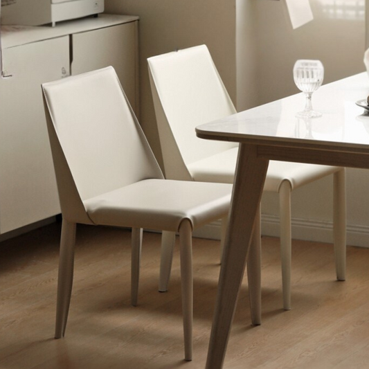 Set pcs 4 Leather Soft Nordic Style Dining Chair
