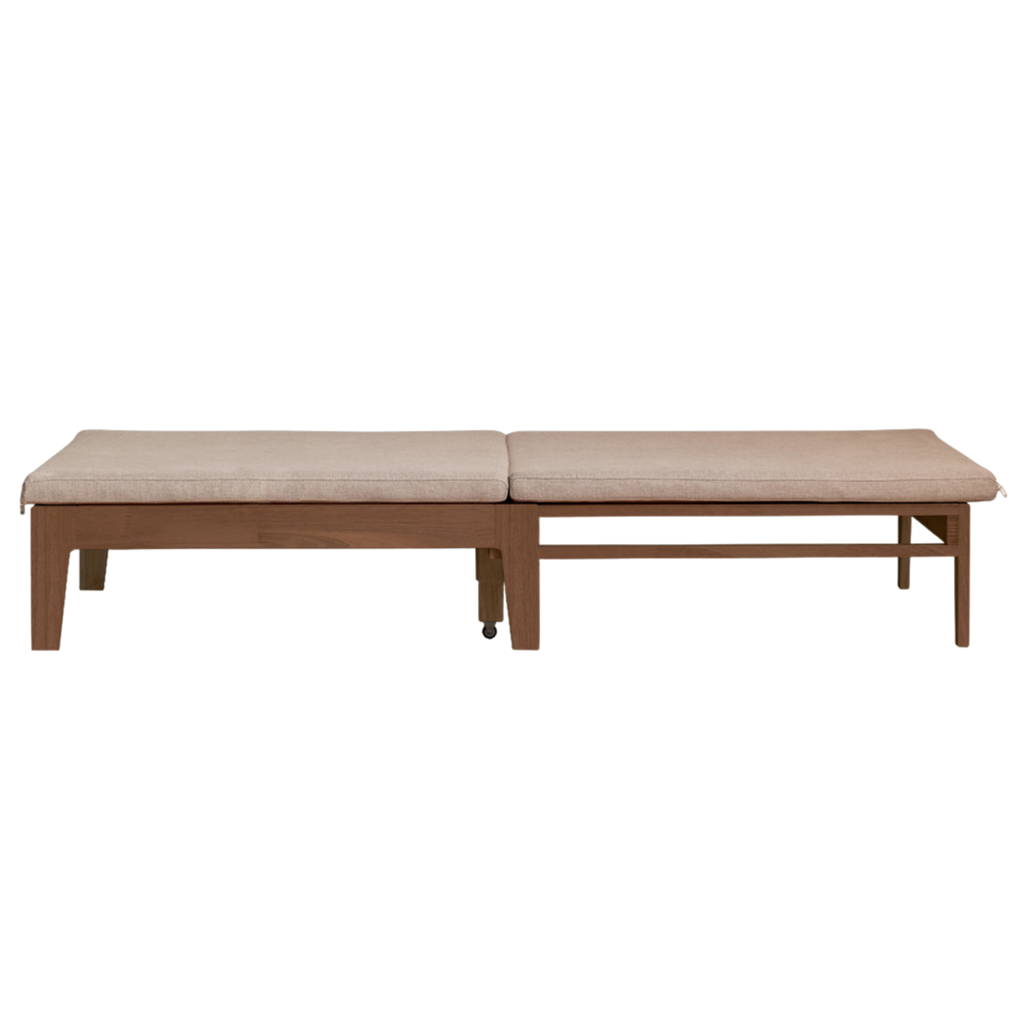 Oak, Solid RubberWood, Beech Solid Wood Sofa Bed Folding Single Bed