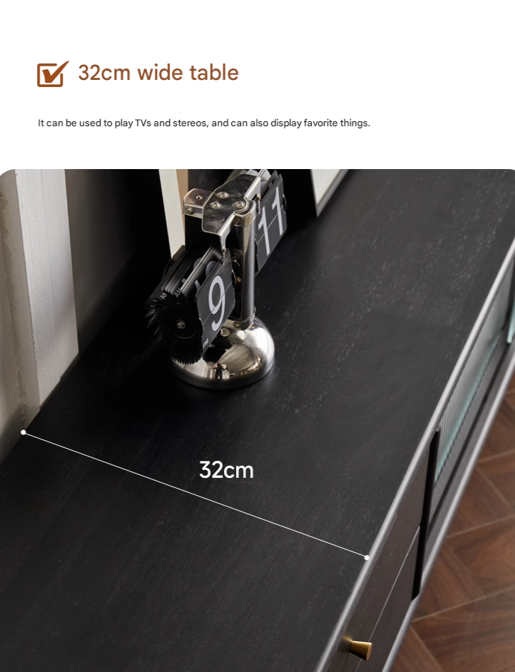 Rubber Solid wood Modern TV Cabinet.