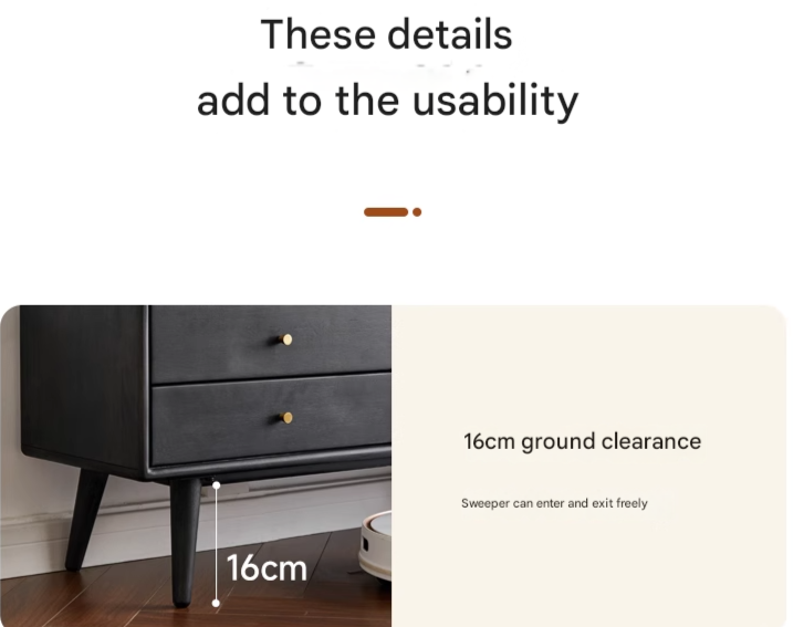 Rubber Solid wood Modern TV Cabinet.