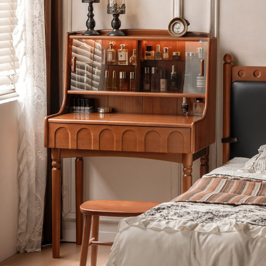 Poplar Solid Wood Multifunctional Makeup Table