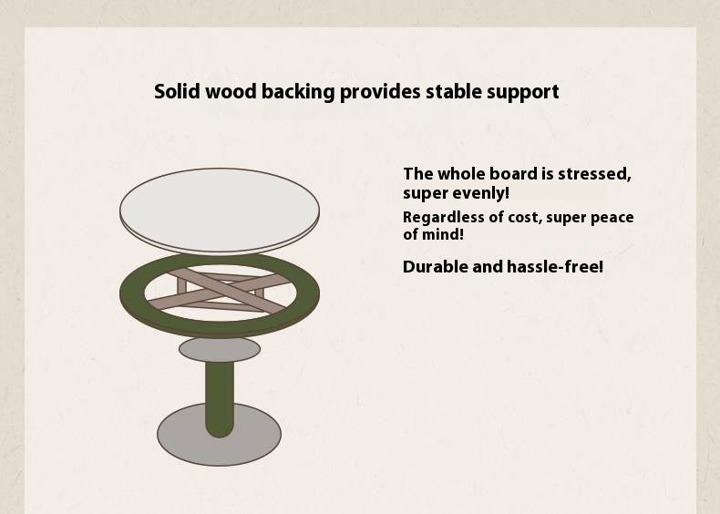 Poplar Solid Wood Dining Table American Retro