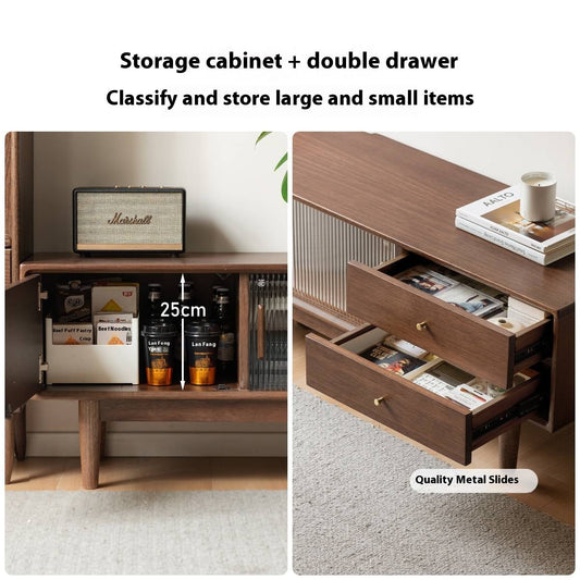 Teak Solid Wood Modern TV Stand