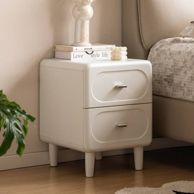 Poplar Solid Wood French Cream Style Nightstand