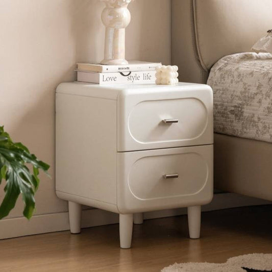 Poplar Solid Wood French Cream Style Nightstand