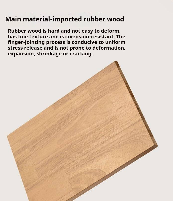 Solid Rubberwood Modern Soft Makeup Stool