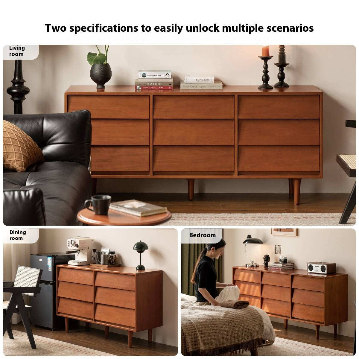 Poplar Solid Wood Middle Ancient Style Drawer