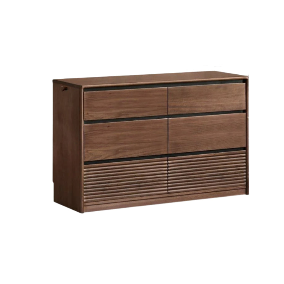 Black Walnut Solid Wood Italian Light Luxury Drawer