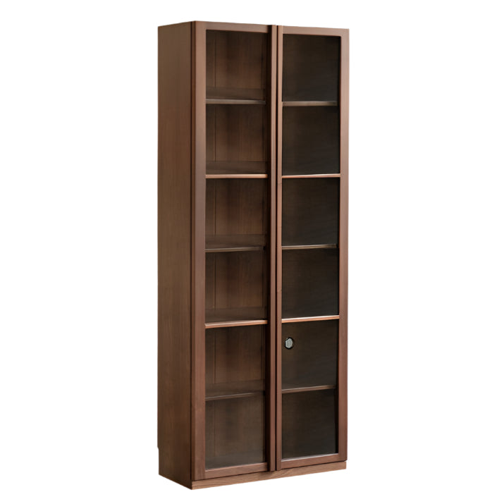 Black Walnut Solid Wood Light Luxury Bookcase and Storage