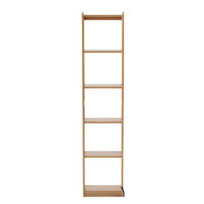 Rubberwood, Oak Solid Wood Modern Style Bookshelf