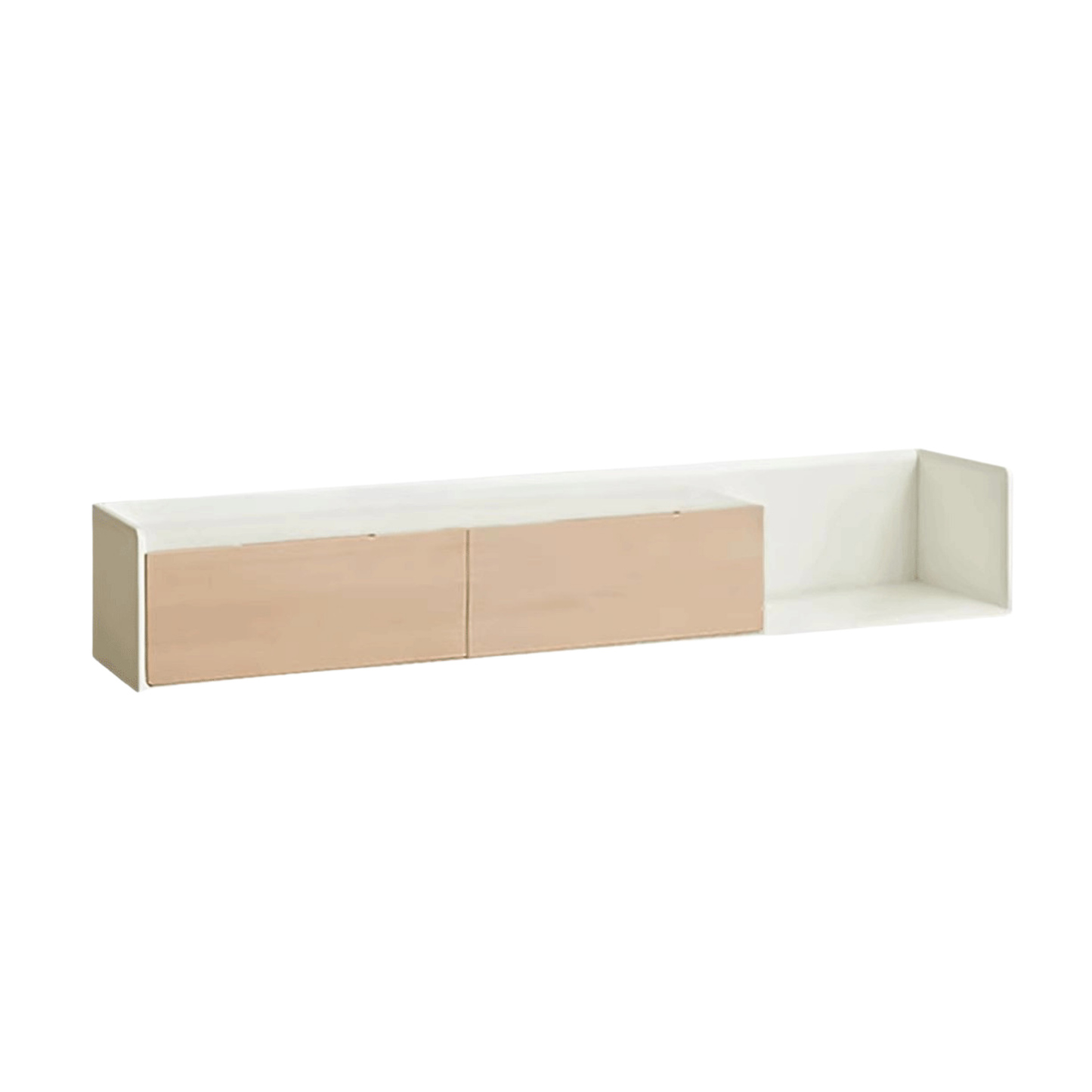 Solid Rubberwood, Oak Solid Wood Scandinavian TV Stand