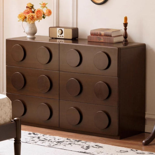 Poplar Solid Wood French Retro Style Bucket Cabinet