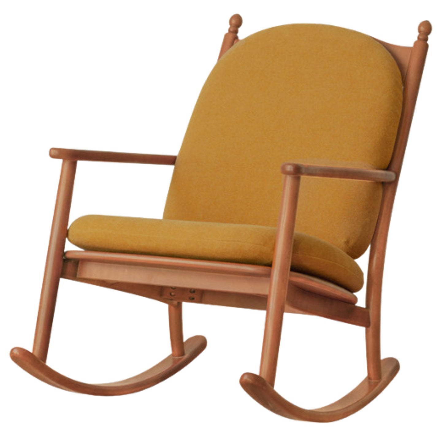 Beech Solid Wood Middle Ages Rocking Sofa Chair.
