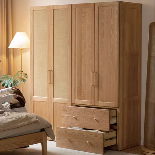 Oak Solid Wood Free Combination Wardrobe