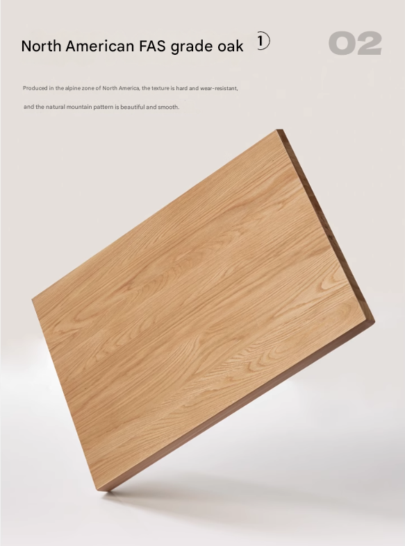 Oak Solid Wood Simple Fabric Soft Package Bed