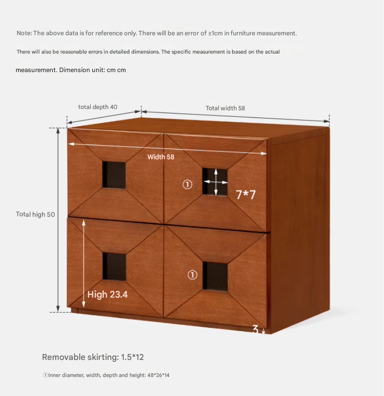 Poplar Solid Wood Ancient Style Module Combination Side Cabinet.