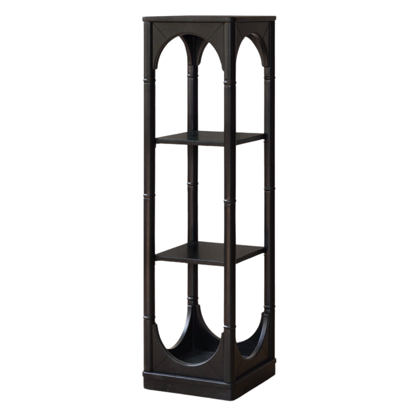 Rubber Solid Wood French Retro Black Corner Storage